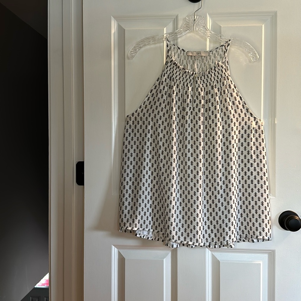 Loft White Printed Camisole